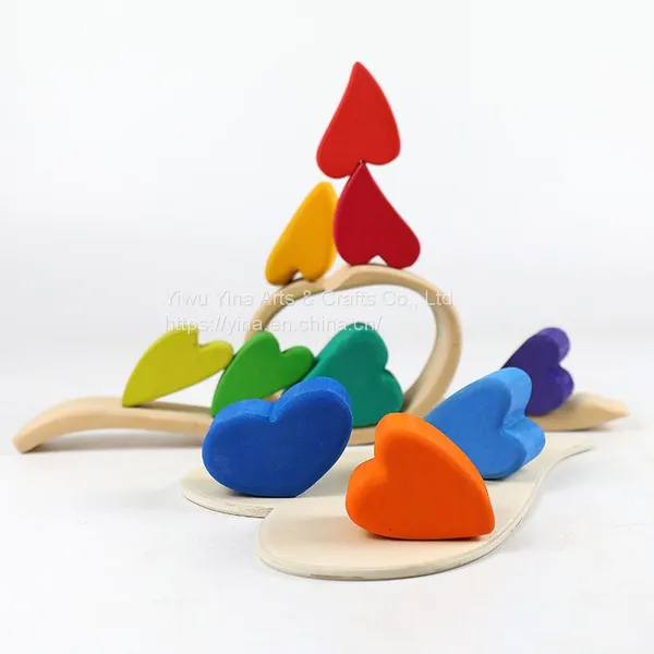 Red Hearts Pastel Colour Themes | Red Hearts in Box by Spiel Und Holz