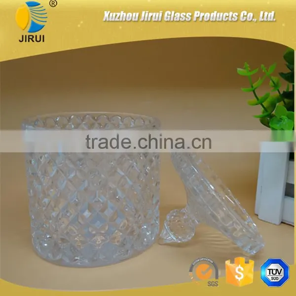 Hot Sale Two Sizes Glass Candy Jars, Storage Jars With Lid for Decorative photo-3