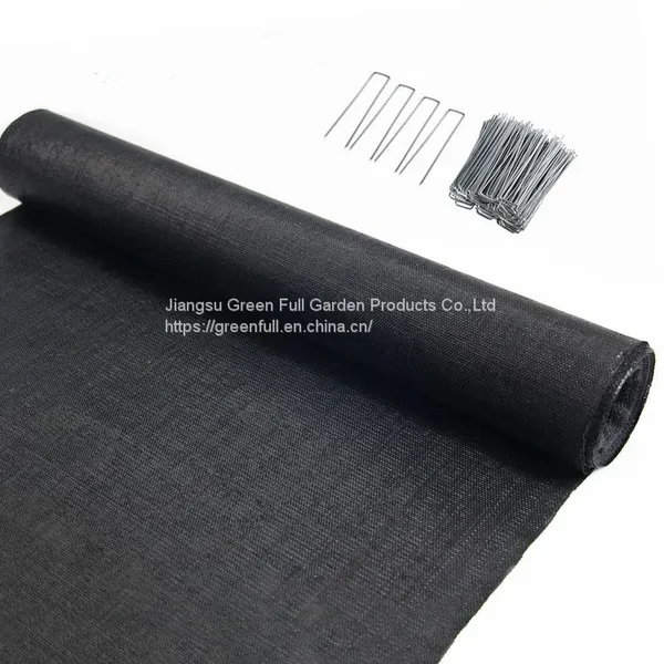 Black Plastic Ground Cover Agriculture Weed Control Fabric For Plant photo-3