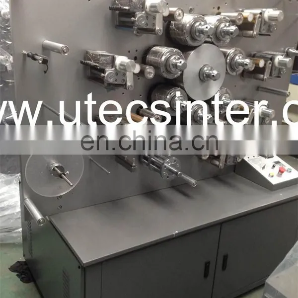 UGS1004 4 Color Automatic Rotary Fabric Trademark Ribbon Printing Machine, Textile Cotton Webbing Letter Press Offset Printer photo-3