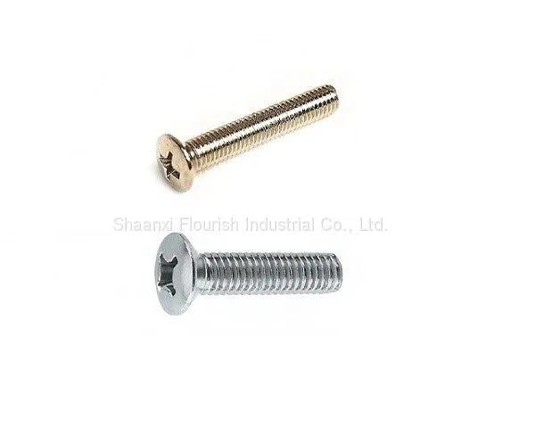 Metric Cross Recessed Screw , Phillips Raised Countersunk Head Machine Screw photo-3