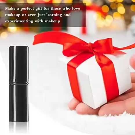 Wholesale Black Pink White Ready for Ship Portable Retractable Blush Powder Kabuki Brush With Cover Custom LOGO photo-5