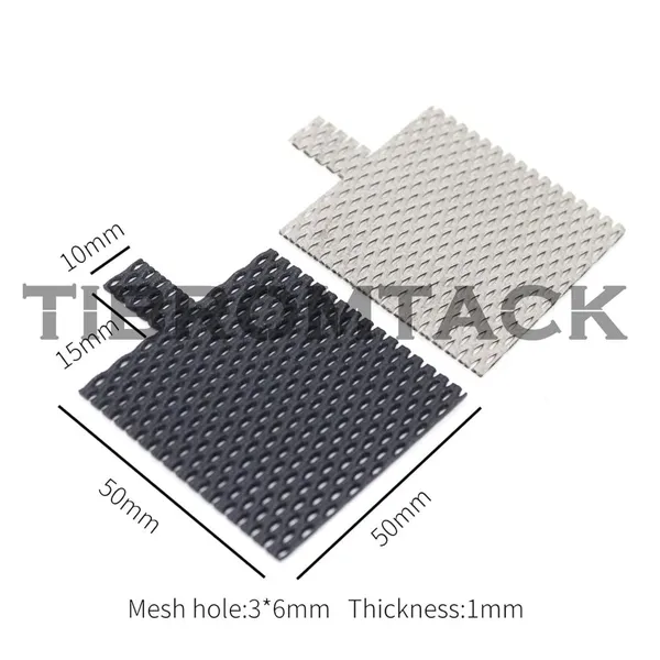 TIBROMTACK Titanium Electrode for Water Treatment, MMO Ruthenium Iridium Coated Anode Fabric and Uncoated Cathode Electrolyte Fabric photo-3