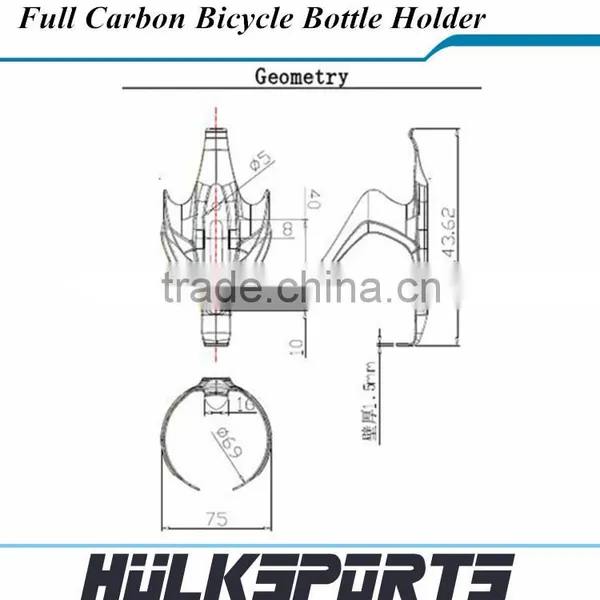 3K Clear Bicycle Accessories China Carbon Bottle Cage Bottle Holder photo-5