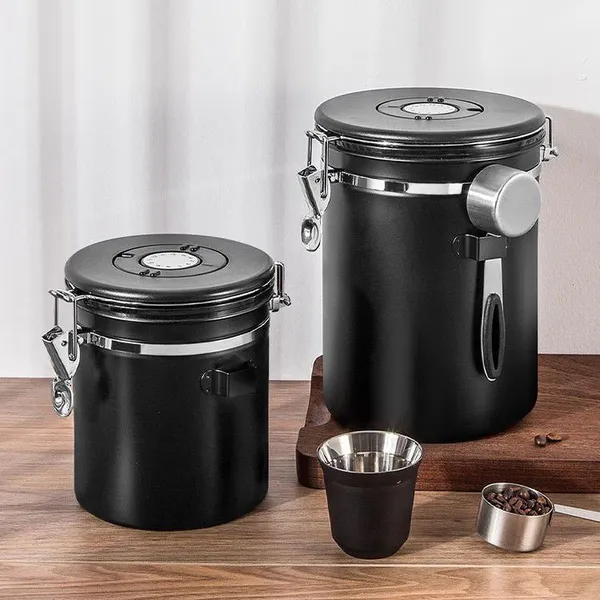 Coffee Bean Airtight Container.stainless Steel photo-5