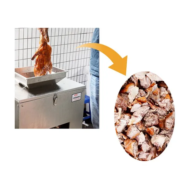 QDMECH Commercial Chicken Slicer Cutter Bone Cube Cutting Machine Poultry Cutting Machine photo-4