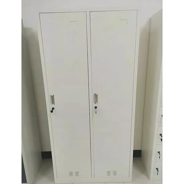 Manufacturer of Four-door Locker Wardrobes. Lockers for Employee Dormitories. Iron Storage Cabinets Are Customizable. photo-5