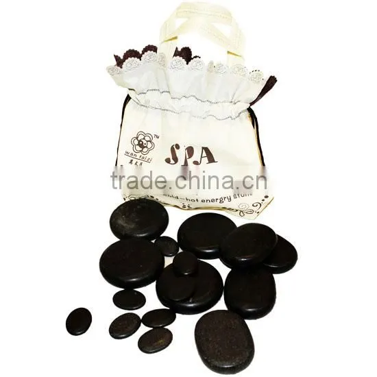 16pcs/set Hot Energy Stone Volcanic Thermal SPA Meridian Scraping Massage Stone photo-4