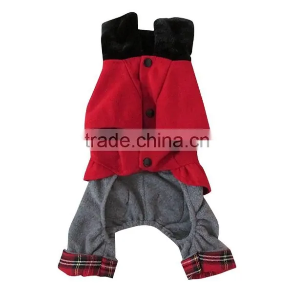 Wholesale Fashional Europe America Style Woolen Cloth Four Legs Style Dog Jumpsuits photo-5