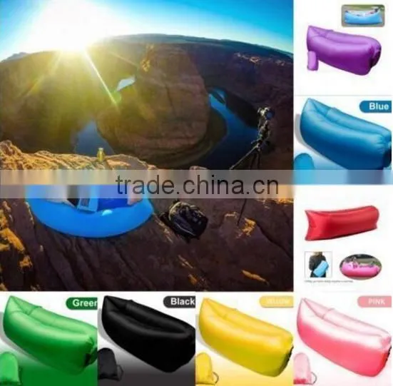 AN585 Beach Lounger Inflatable Sofa Outdoor Nylon Air Filled Balloon Furniture With Carry Bag,Lazy Sleeping Bed Quality Choice Most