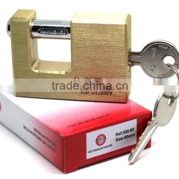 High Secuiry Warehouse Padlock, Brass Padlock, Padlock, Rectangular Padlock photo-2
