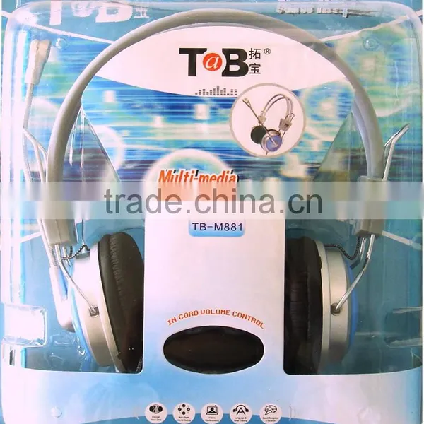 2015 Cool Design Headsets for Computer, Stereo Headphones With Mic, Wireless Headset With Removable Mic photo-2