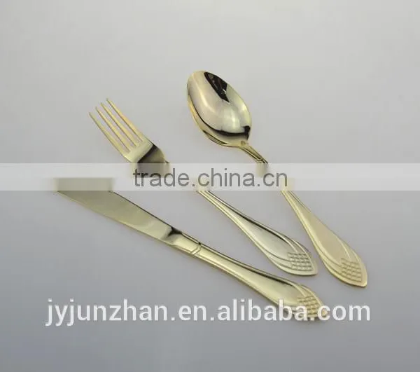 Perfect Gold Stainless Table Knife With High Mirror Polishing and Low Price photo-4