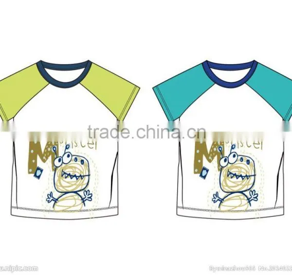 Wholesale Price Toddler Boys T-shirt With Chest Print Baby Clothing Kindergarten Baby Boys T-shirt photo-2