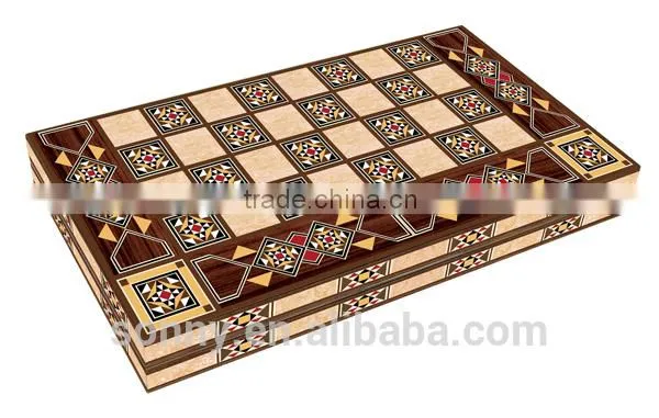 Popular Wooden Backgammon Board Game photo-3