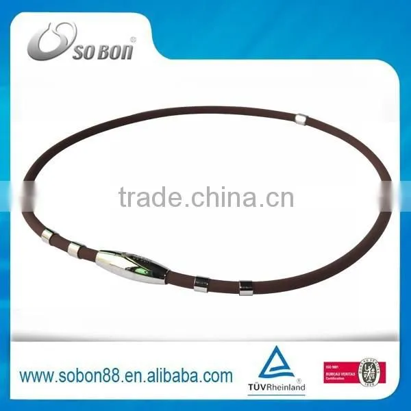 Women Stainless Steel Necklace Titanium Magnetic Necklace photo-3