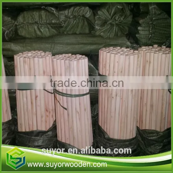 Wood Polish Natural Round Broom Holder photo-3