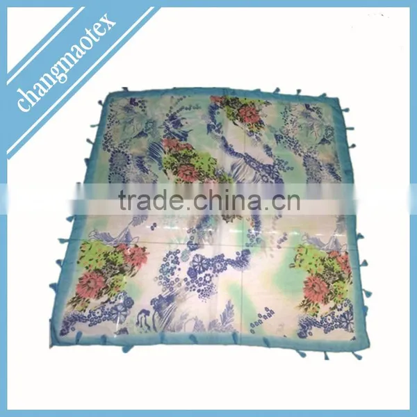 Colorful Polyester Voile Scarf