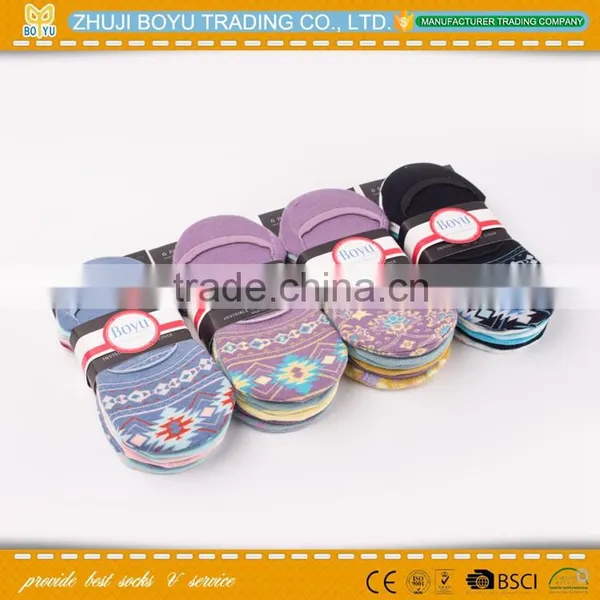 BY-161005 Wholesale Colorful Man Woman Adults Low Cut Boat Sock ; Men and Women Fashion no Show Sock photo-2