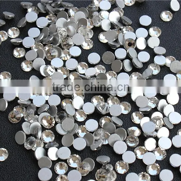 White Clear 1440pieces/bag Shining Flatback Non Hotfix Glue on Rhinestones Nail Art Crystal photo-2