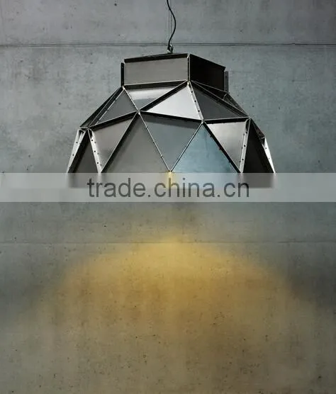 Dutch Designer Hanging Lamp Heavy Industrial Look-and-Feel Metal Triangles Pendant Lights photo-2