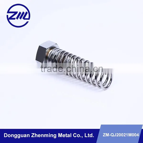 metal screw with mechanical spring for cleaning machine