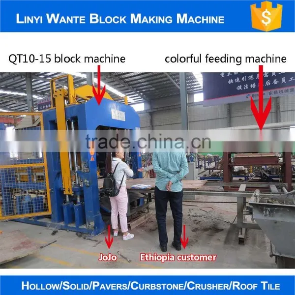 WANTE MACHINERY WANTE BRAND QT6-15 Electric Brick Making Machine and Hollow Concrete Blocks Making Business Plan photo-4