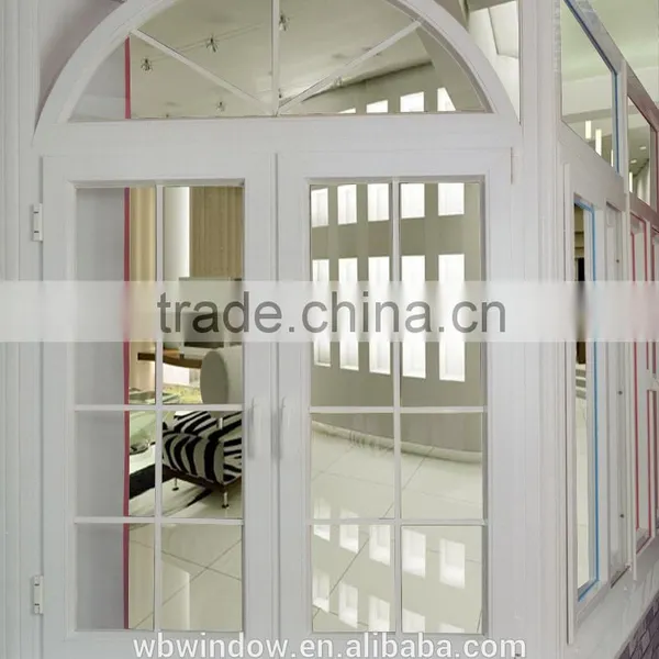 2016 Hot Sale French Style UPVC/PVC Casement Window With Grill Insert photo-5