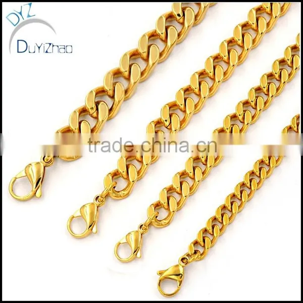 Stainless Steel Heavy Link Curb Cuban Chain Men Necklace photo-2