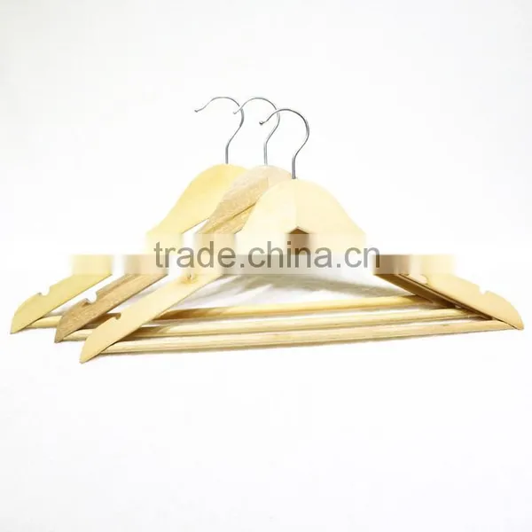 Wooden Color Hotel Wooden Hanger for Dress/ Shirt/suit Display photo-2