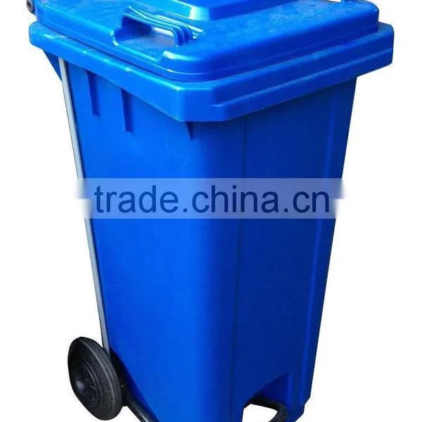 Virgin PE Material and Open Top Structure Plastic Foot Pedal Waste Bin photo-6