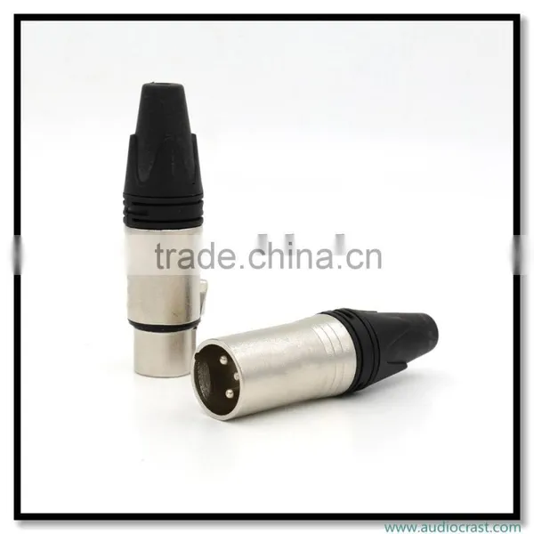 Audio Gade OEM XLR Male Female 3 Pin Connector 24K Gold Plated Balance Audio Plug photo-5