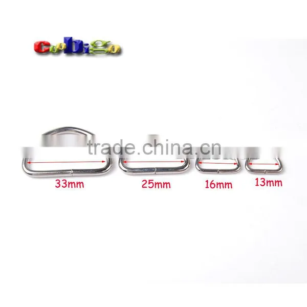 NonWelded Dee Rings Nickel Plated D-Rings Webbing#FLQ051-A/B/C/E
