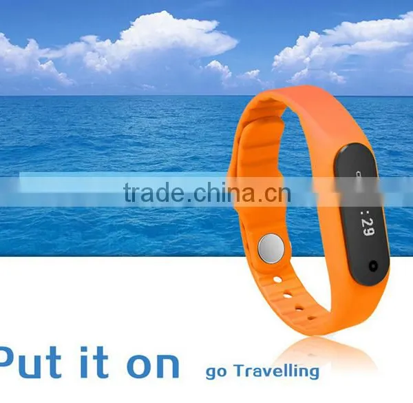 2015 Newest Xiaomi E06 Smart Bracelet/wristband Touch Screen Fitness Wearable for IOS and Android Smartphone photo-5