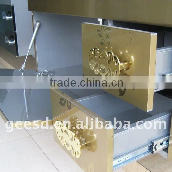 Newest Design Golden Stainless Steel Bathroom Cabinet GD1002 photo-2
