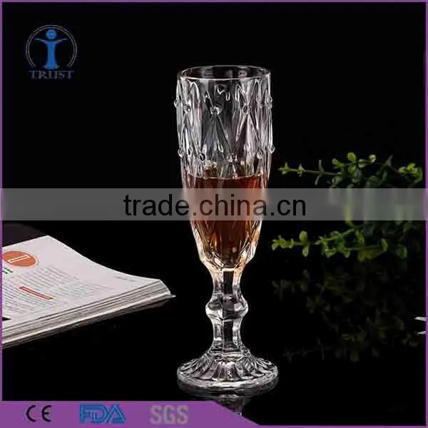 Machine Made Personalized Clear 210ml Champagne Glass