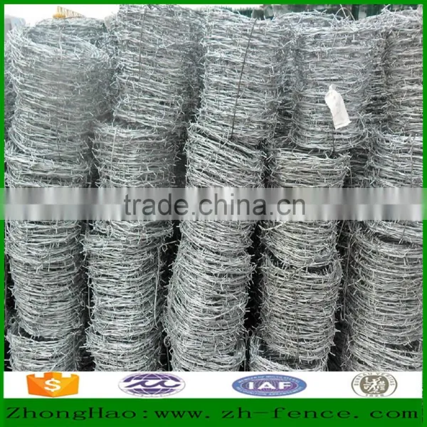 Hot Dipped Galvanized PVC Coated High Quality Barbed Wire Fence photo-4