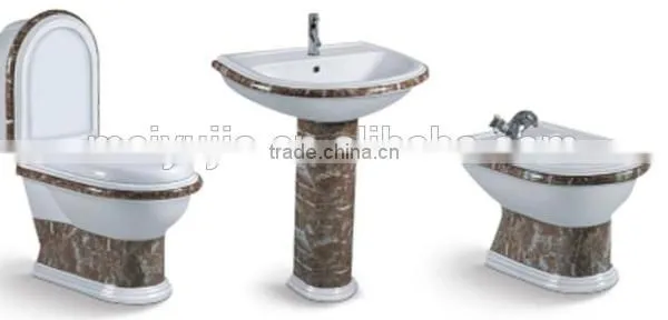 Ceramics Sanitary Ware Washdown 2 Pcs Toilet,Ceramic Bathroom Pedestal Basin photo-3