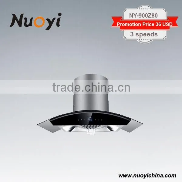 Tempered Glass Self Venting Commercial Range Hood photo-4