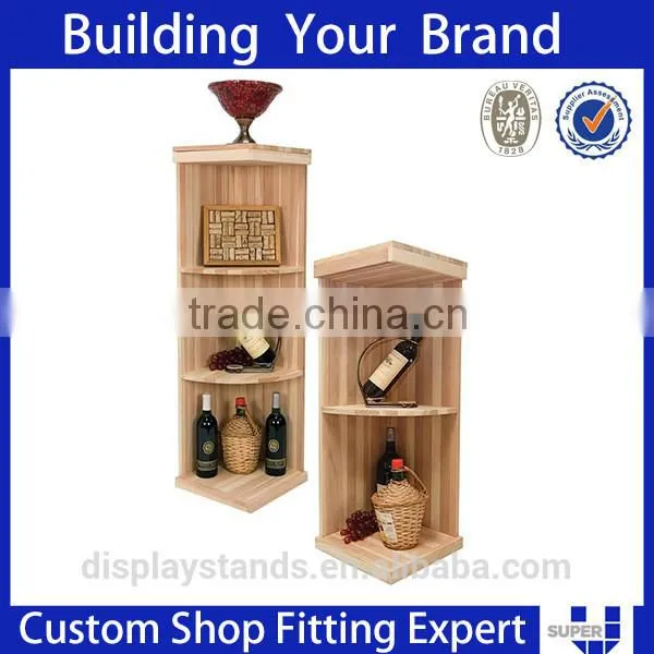 Handmade Wooden Wine Display Cabinet Storage Rack photo-5