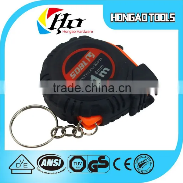 1M/6mm Printing Logo ABS Case Mini Measure Tape for Key Chain With One Stop photo-6