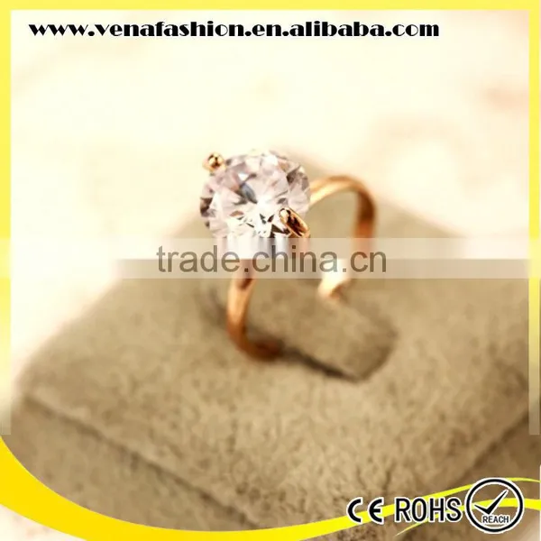 Manufacturer Good Quality Finger White Zircon Ring