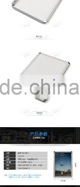 High Quality Supermarket a3 a4 a5 a6 Plastic Poster Frame photo-5