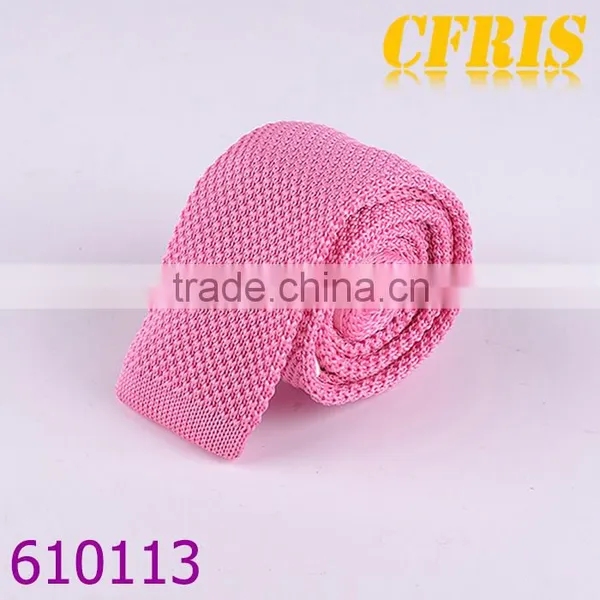 Fashion Plain Color Cotton Knitted Necktie Series 2 photo-5