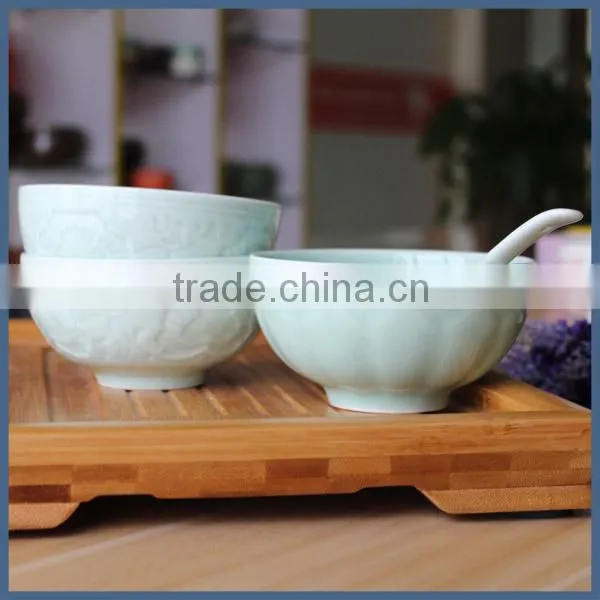 Business Gift High End Mint Green Ceramic Bowl Set Wholesale photo-6