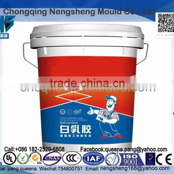 Plastic Pail - 6 Gallon, White, Plastic Pails and Lids,Plastic Bucket With Handle, Wholesale Plastic Buckets Manufacture