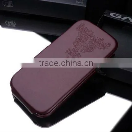 Hot-pressing Flip Leather Case for Samsung Galaxy s3 Mobile Phone Case New Product for 2013