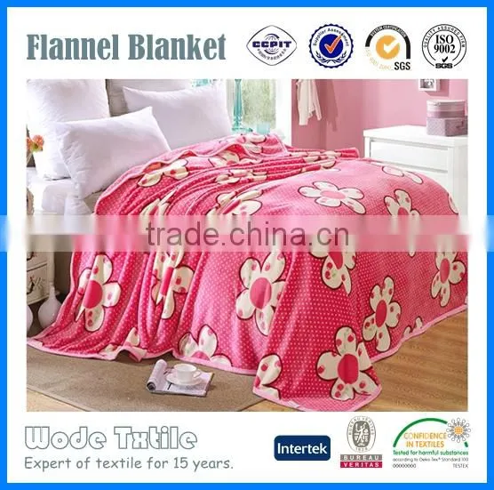 China Blanket Printed Flannel Fleece Blanket Used in Hotel photo-2