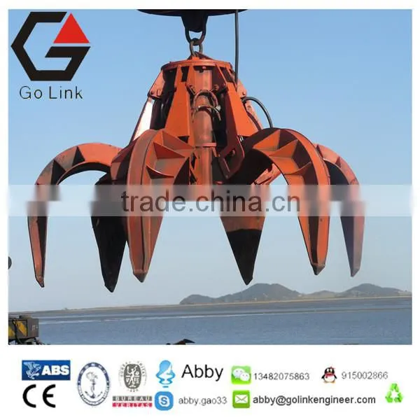 Electric Hydraulic Orange Peel Grab Steel Scrap Grabs Housing Waste Grapple China Manufacture Garbage Grab Crane photo-6
