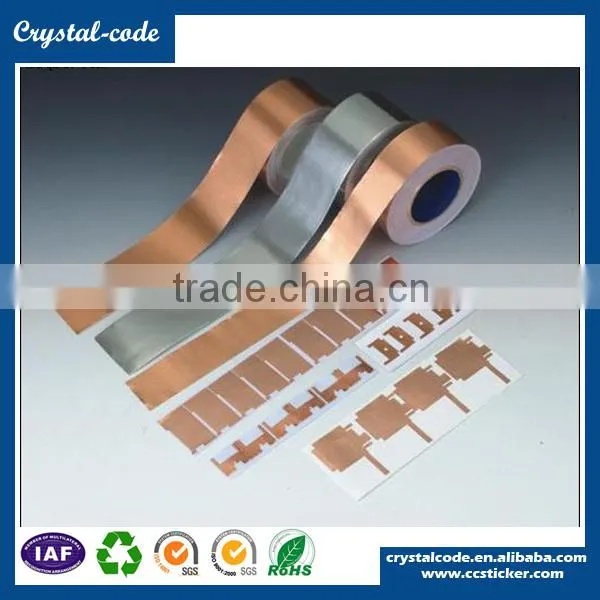 Glossy Gold Weatherproof Peelable Heat-melt Glue Aluminum Foil Sticker photo-5